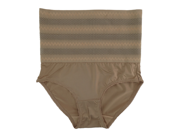 8710432HK/HB , Prima Valentina - Women's 2Pk High Waisted Panties (S-XL) Golden Cocoa/Black