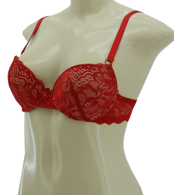 8912403HAE, Prima Valentina - Women's 3Pk Mid Level Push Up Bras