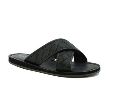 91619101, Marco Ferrara, Ricky-8 - Men's Slippers - Black