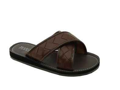 91619102, Marco Ferrara, Ricky-8 - Men's Slipper - Brown