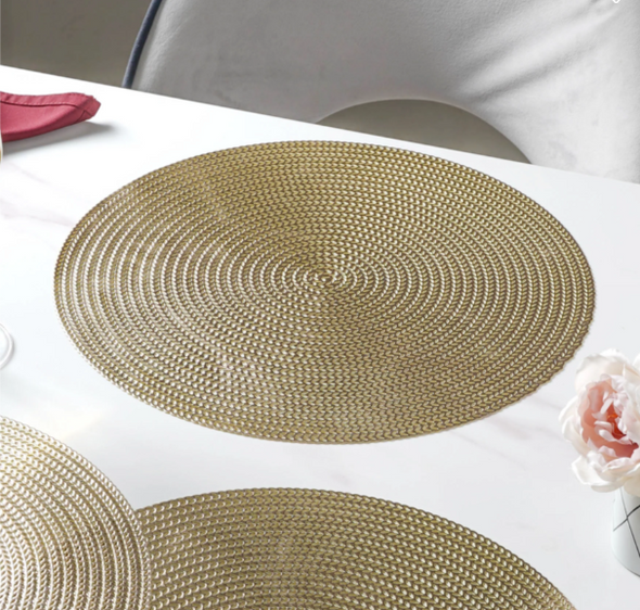 Collins 4pc Place Mat (15X15 IN Gold)