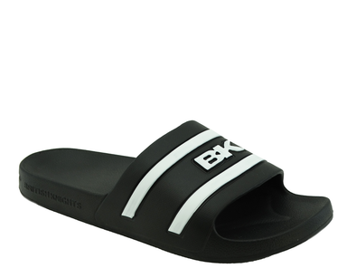 B50365002, British Knights, Kuba - Men's Slides (Slippers) Black/White