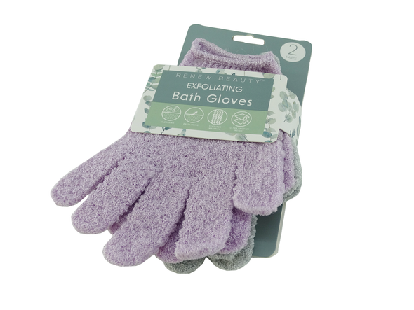 Renew Beauty,  2pk Waffle Exfoliating Bath Gloves