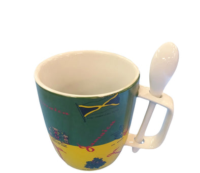 CA-31977,  Ceramic Mug W/Spoon