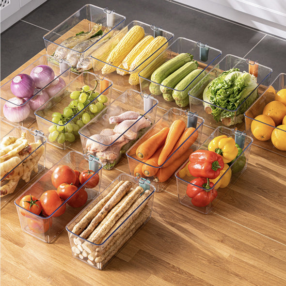 SB71212, Simplifurnished Multi-Purpose Storage Organizer Bin 12.4*3.9*4.5" -Clear