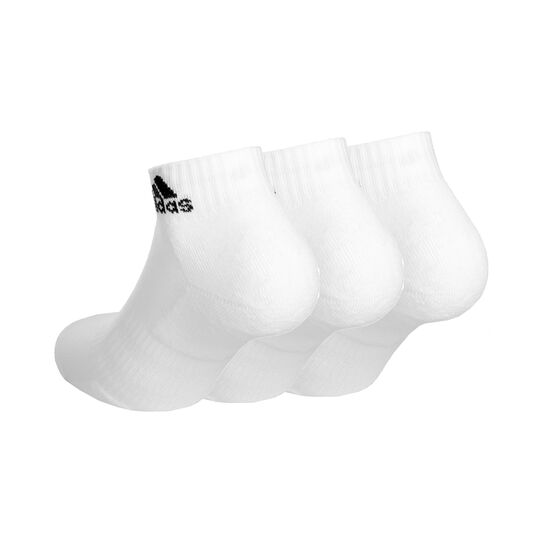 DZ9365,  Adidas 3Pk Cushioned Ankle Socks - White