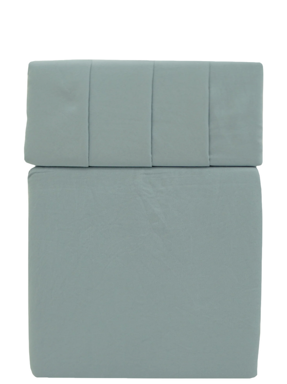 ESF45910PA, Sono Bella - 6Pc Solid Full Sheet Set - Chambray Blue