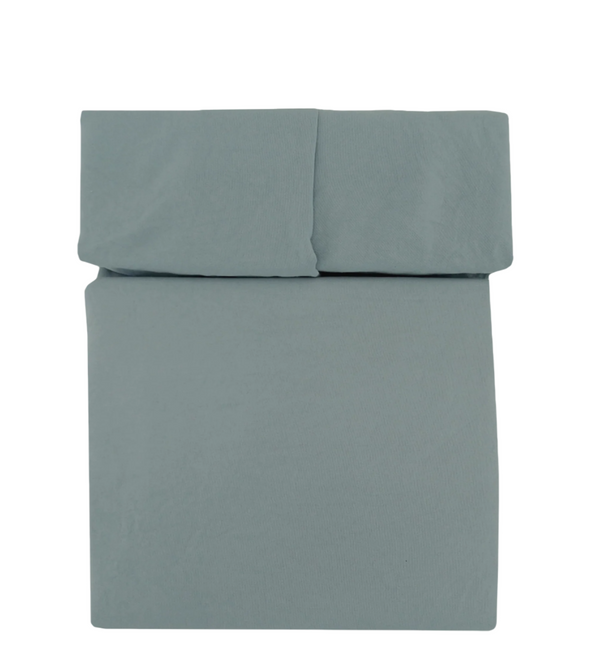 EST45910PA, Sono Bella - 4Pc Solid Twin Sheet Set -  Chambray Blue