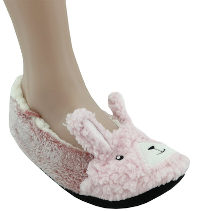 FBLA3D, Fuzzy Babba Women 3D Animal Indoor Slippers One Size
