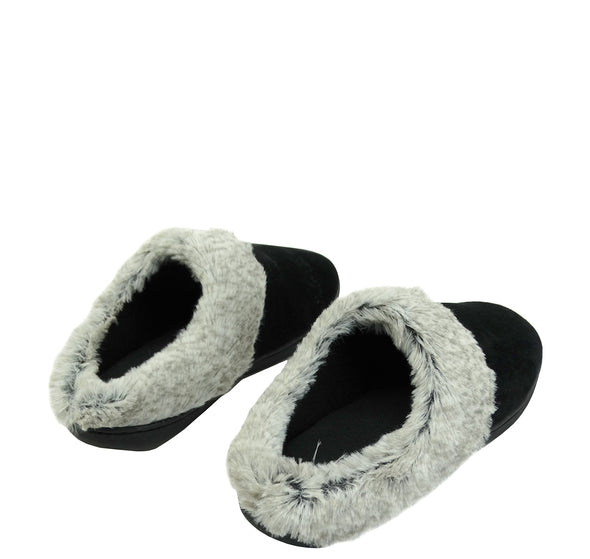 ISLSO, Isotoner Women Bed Slippers w/Faux Fur Trim