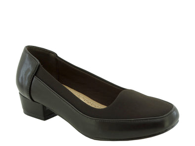 Ladies' Miss Sandy Slip-On 13917-102 Work Shoes-Brown