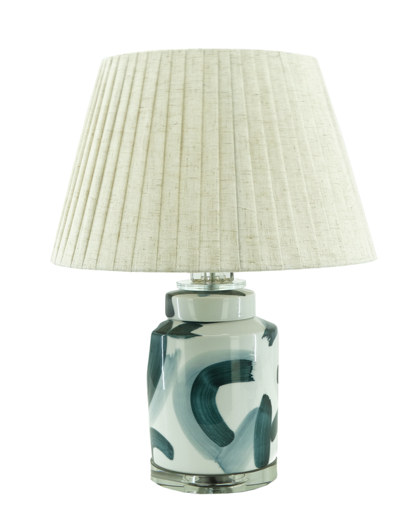 22" Ceramic & Acrylic Table Lamp
