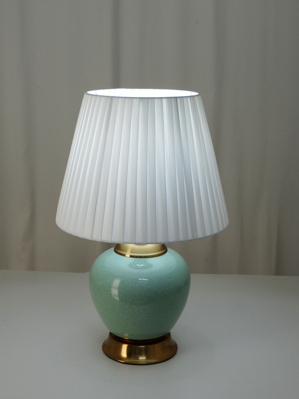 21" Ceramic & Acrylic Table Lamp