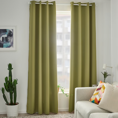 806076, Sunrise Sunset - Twilight, Window Curtain 54"X84" - Sage