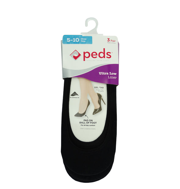 PEDL3Q, Peds 3Pk Women Shoe Liner