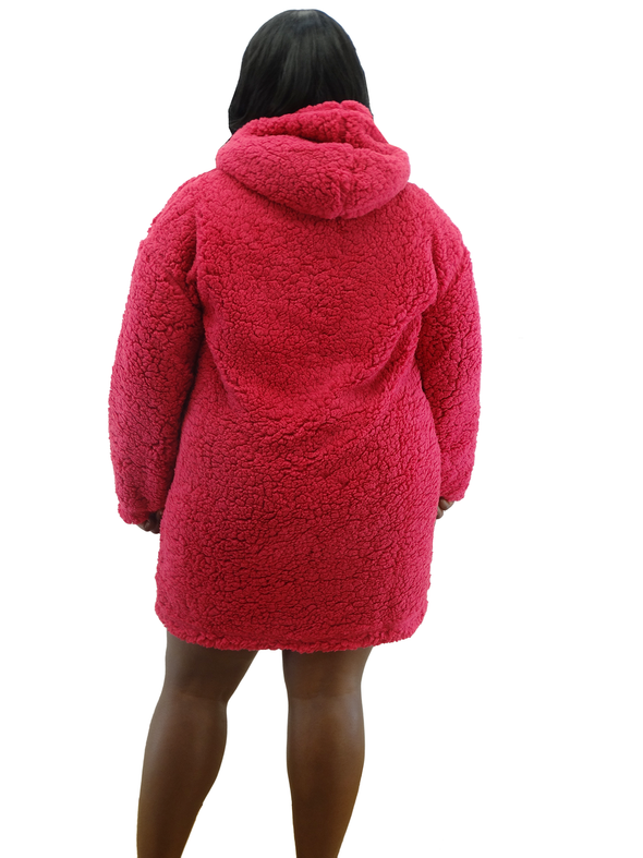 Love To Sleep Women's Sherpa Blanket Hoodie (One Size)