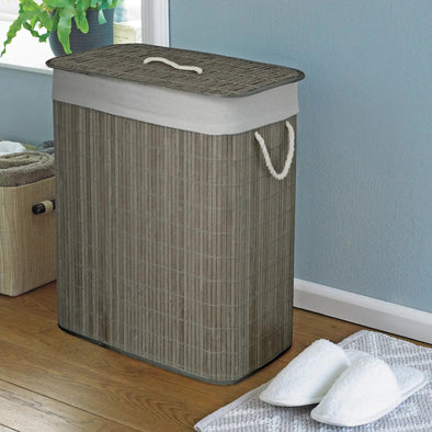 SSB0650CA, Bamboo Laundry Basket - Square