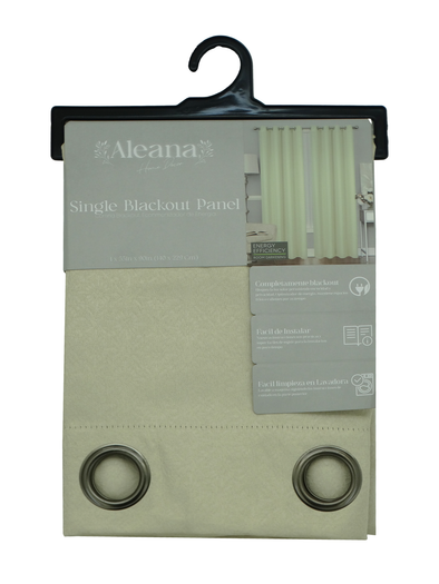 Aleana, Star Bear - Single Blackout Curtain - Beige