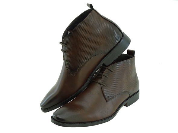 Men's Tayno Anklo Dress Lace Up Boots (COFFEE)