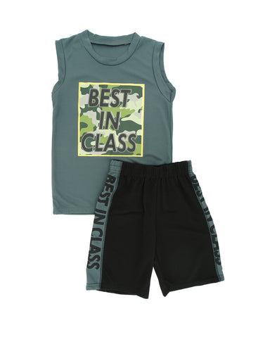 Boys' 2PC First Impression, 'Best In Class' Graphic Shorts Set