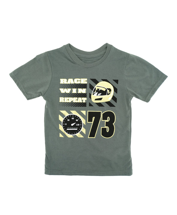 Boys' Kids Land, Short Sleeve 'Rage Win Repeat' Graphic T-Shirt