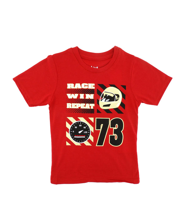 Boys' Kids Land, Short Sleeve 'Rage Win Repeat' Graphic T-Shirt