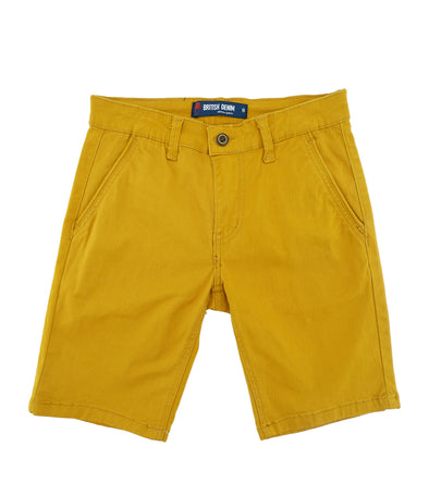 Boy's British Denim, Bermuda Solid Stretch Shorts
