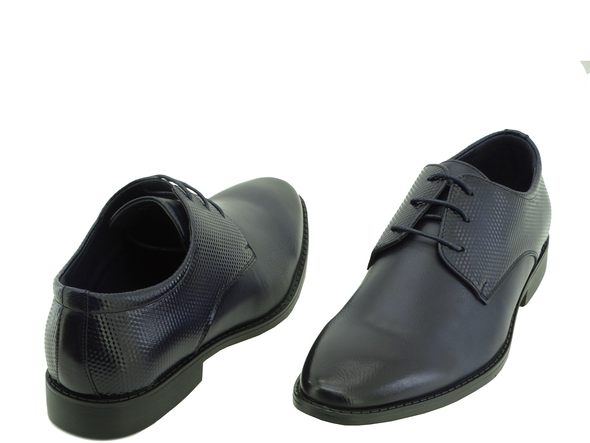 Men's Tayno Brooks Plain Oxford Lace Up Shoes (NAVY)