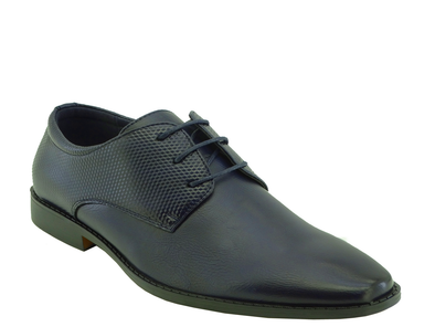 Men's Tayno Brooks Plain Oxford Lace Up Shoes (NAVY)
