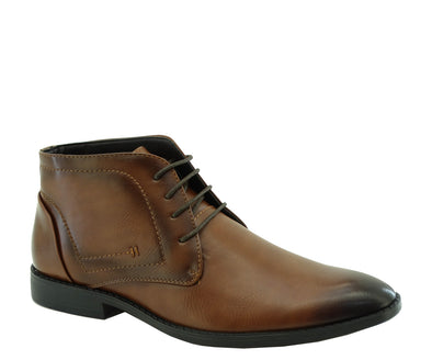Men's Tayno Anlow,  Lace-up Ankle Boot-Cognac