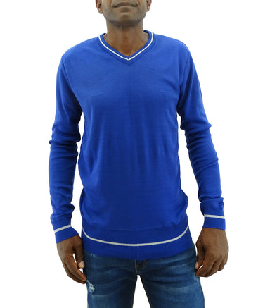 Men's Fascino, Long Sleeve Casual, V-Neck Sweater