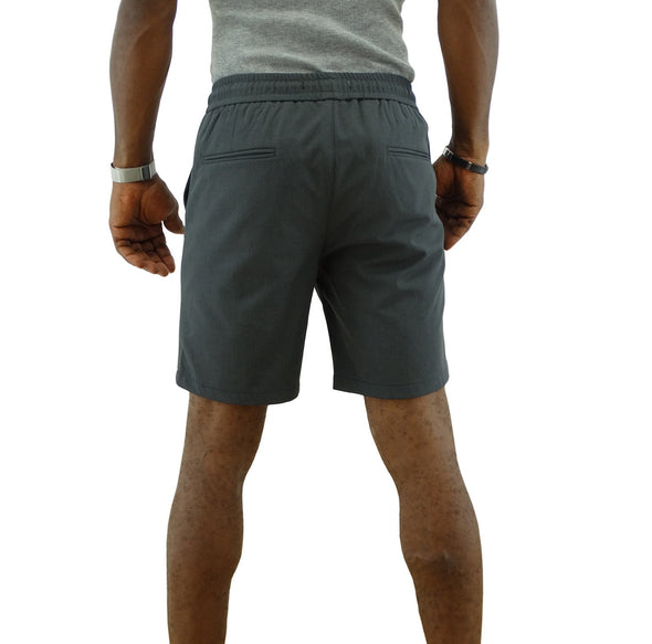 Men's Jordache, Stretch Jogger Fit Pull Up Shorts-Charcoal