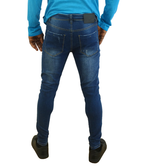 Men's Bongo Slim Fit Stretch Jeans Blue