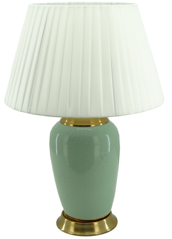 25" Ceramic & Metal Table Lamp (ONLINE ONLY)