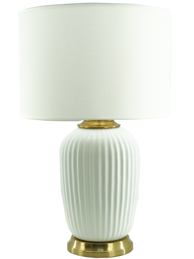 24" Ceramic & Metal Table Lamp (ONLINE ONLY)