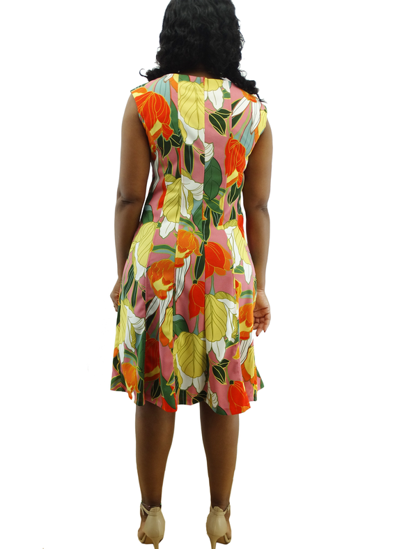SCP1076NBJH7, ILE, Women S/Less Dress- Floral (8-18)