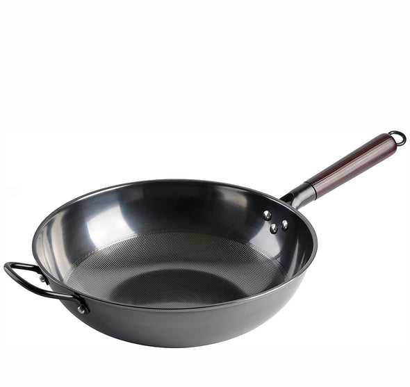 523-0765, Gibson Home, 13" Debossed Carbon Steel Wok