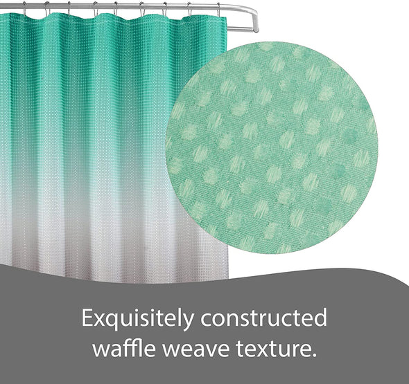 Signature Bath 13pc  Waffle Weave Shower Curtain Set 70X72