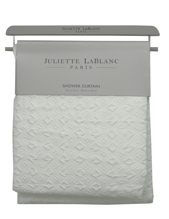 Juliette Lablanc Paris Shower Curtain 70X72 White
