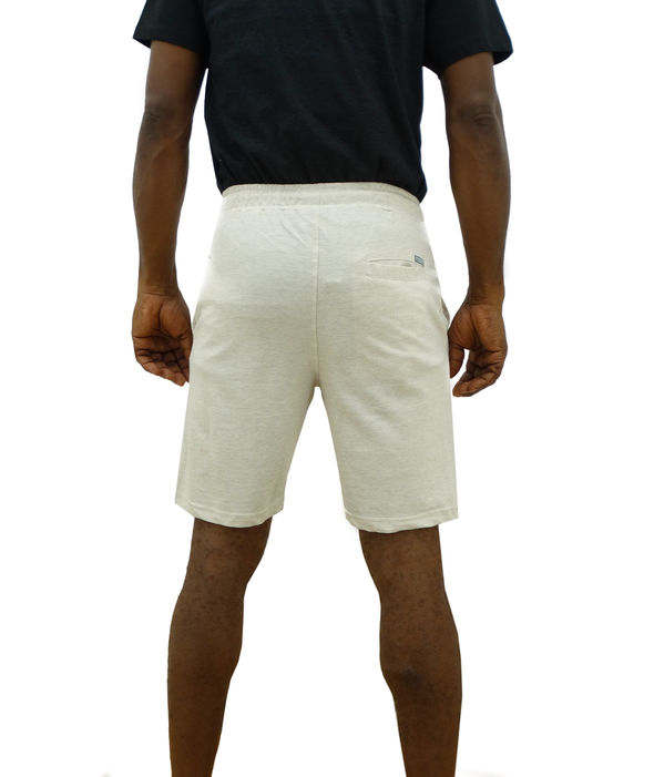 Men's Drawstring Elastic Shorts (Cream)