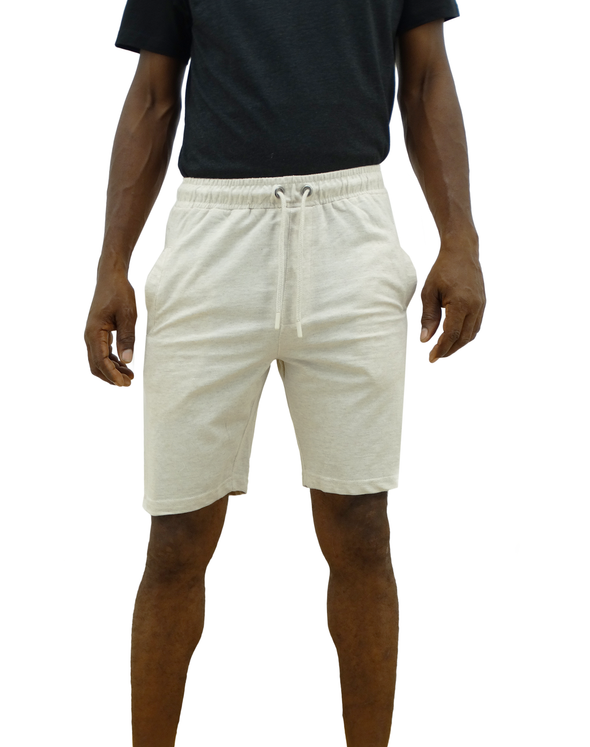 Men's Drawstring Elastic Shorts (Cream)