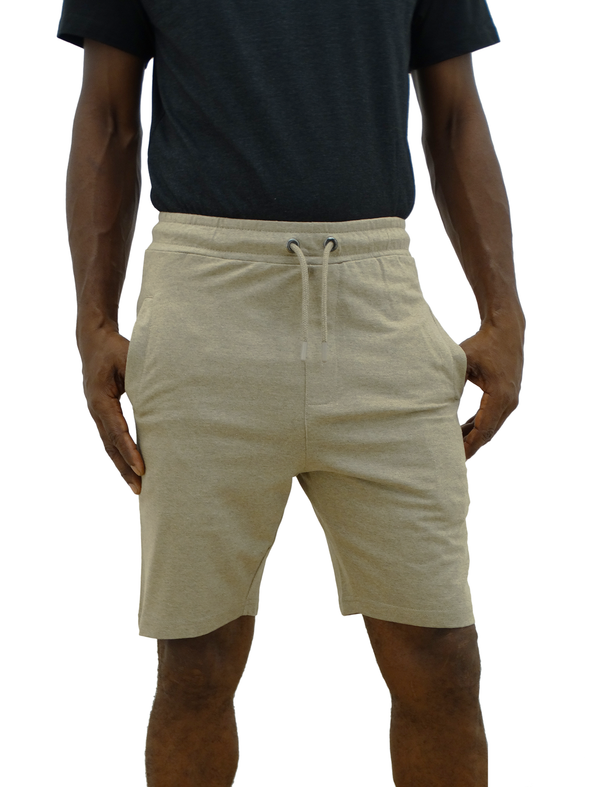 Men's Drawstring Elastic Shorts (Khaki)