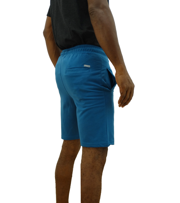 Men's Drawstring Elastic Shorts (Blue)