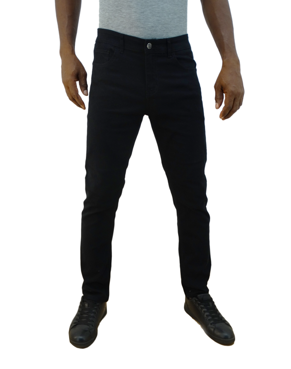 Men's Narrow Fit Stretch Jeans (Black)
