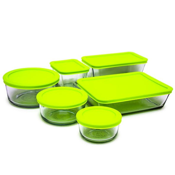 12 PC Glass Food Storage Set