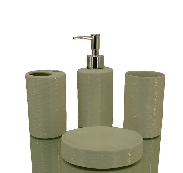 4 PCS Ceramic Bathroom Set