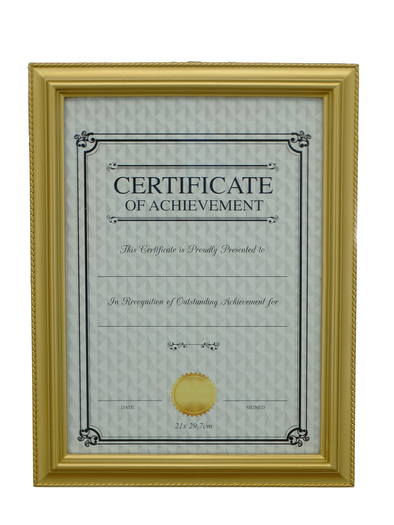 Certificate Frame 21cm x 29,7cm