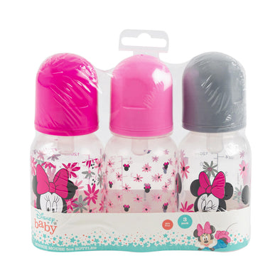 55595, Disney Minnie Mouse 3pk 5oz Baby Bottles