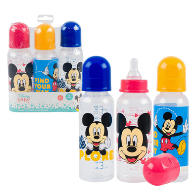 55618, Disney Mickey Mouse 3pk 9oz Baby Bottles