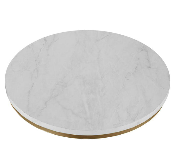 3 PC Faux Marble Accent Tables